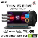 Laptop Gamer MSI Thin 15 B13VE de 15.6, Intel Core i5-13420H (13va Gen), 8 núcleos, NVIDIA GeForce RTX 4050, 16GB RAM, disco sólido de 512GB