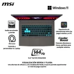 Laptop Gamer MSI Thin 15 B13VE de 15.6, Intel Core i5-13420H (13va Gen), 8 núcleos, NVIDIA GeForce RTX 4050, 16GB RAM, disco sólido de 512GB - Image 4