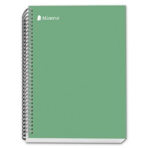 Cuaderno Cuadriculado Anillado Minerva A4 Sólido Tapa Dura Surtido 150 Hojas