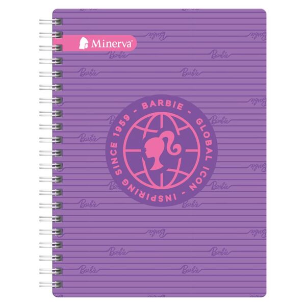 Cuaderno Cuadriculado Anillado Minerva A4 Barbie Surtido 150 Hojas - Image 2