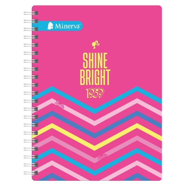 Cuaderno Cuadriculado Anillado Minerva A4 Barbie Surtido 150 Hojas - Image 3