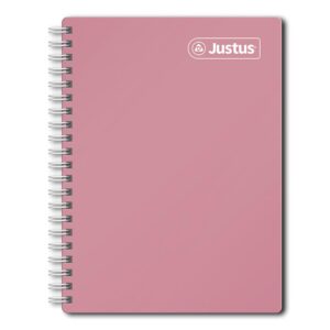 Cuaderno Cuadriculado Anillado Justus A4 Especial Tapa Dura Surtido 160 Hojas